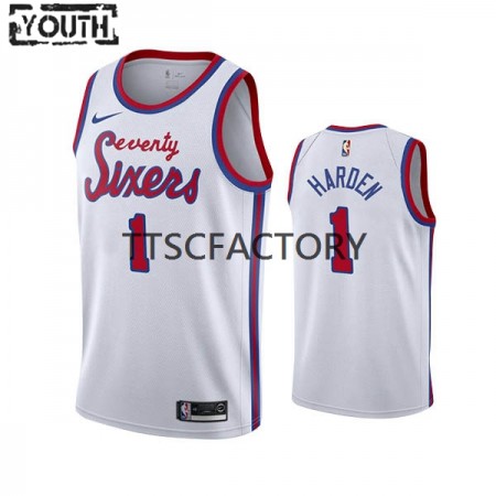 Dres Philadelphia 76ers James Harden 1 Nike 2022 Classic Edition Crvena Swingman - Dječji